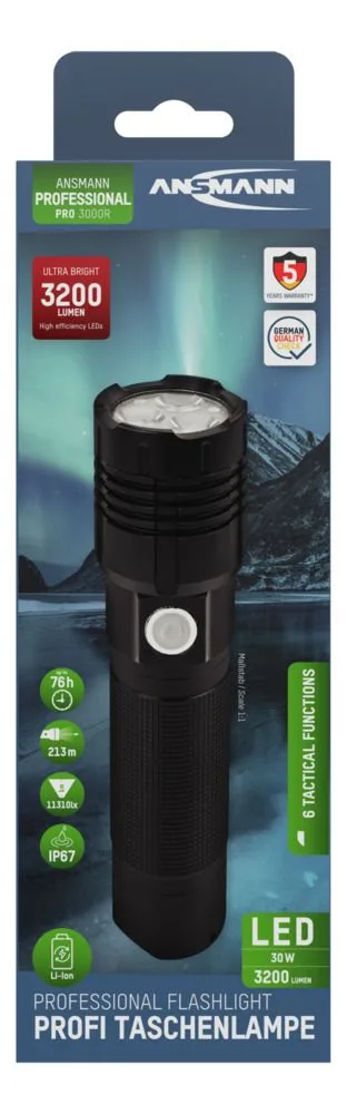Latarka Ansmann LED Pro 3000R, 3200 lm, 26650 — zdjęcie 9