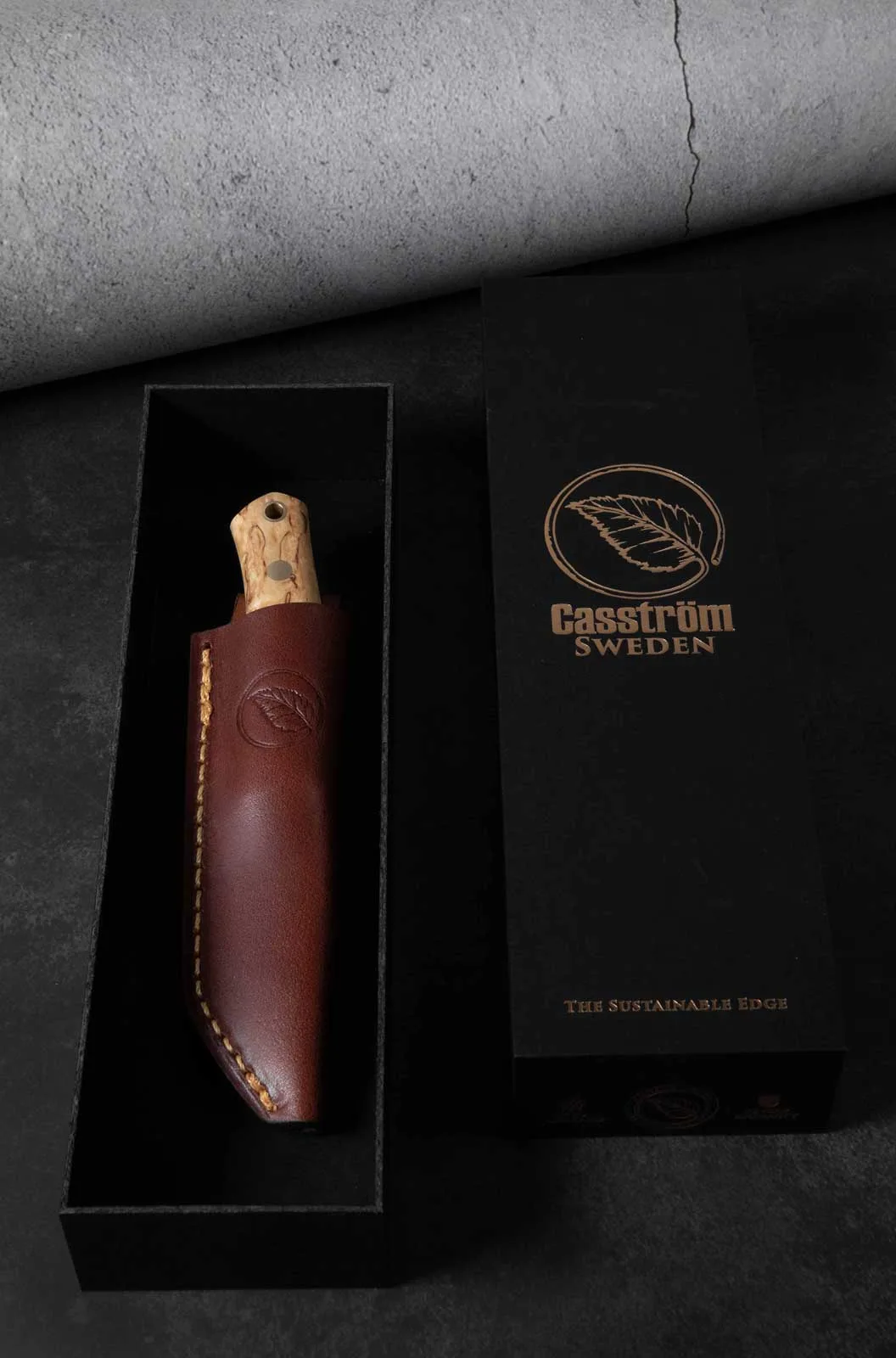 Nóż Casström No.8 SFK Curly Birch 14C28N — zdjęcie 13