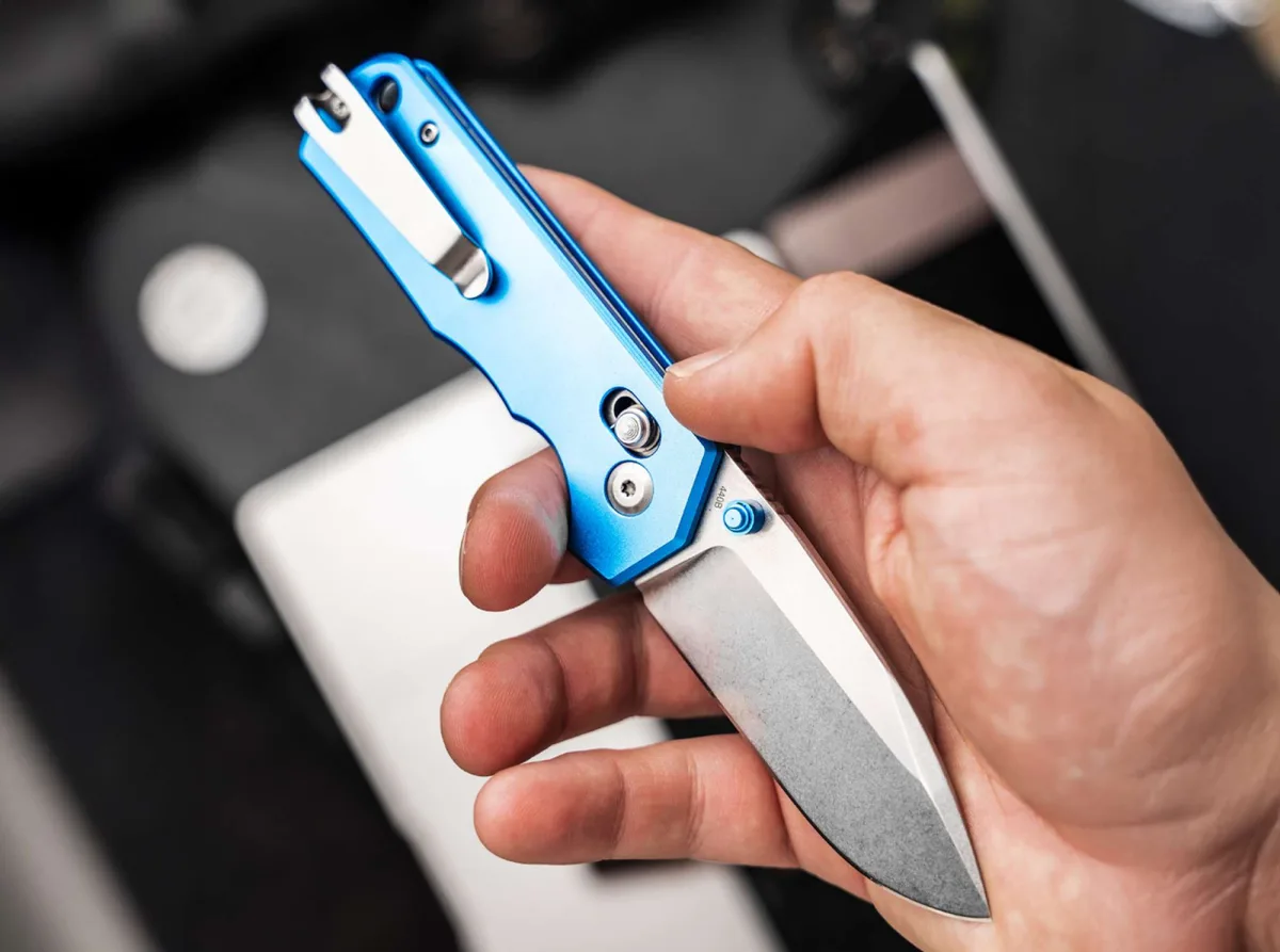 Nóż Böker Plus Rockstub Blue Elox 14C28N — zdjęcie 5