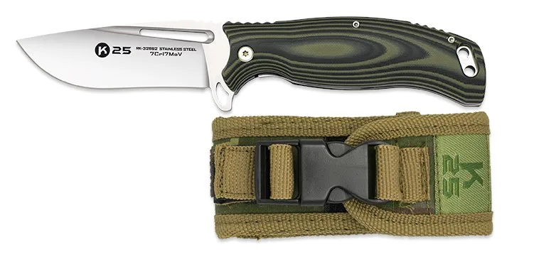Nóż Taktyczny K25 18868 G10 Wengue Green — zdjęcie 2