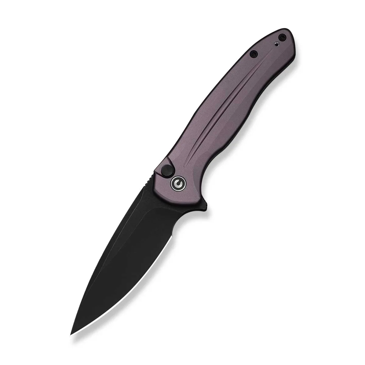 Nóż CIVIVI Button Lock Kitefin Purple Alu 14C28N — zdjęcie 1