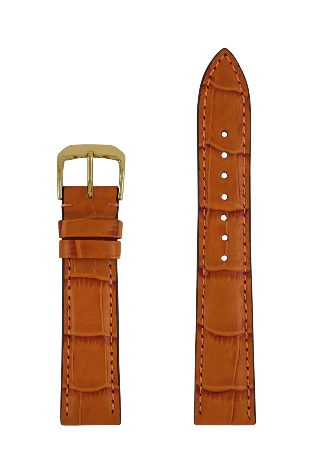 Pasek skórzany Zeppelin brązowy, 18 mm — zdjęcie 3