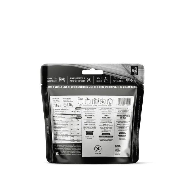 LYOFOOD Pudding czekoladowy 130g — zdjęcie 2
