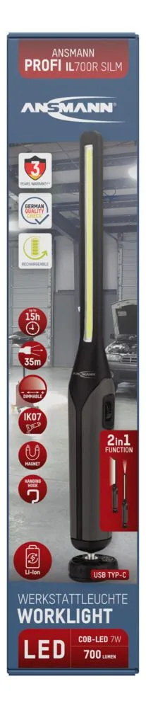 Lampa warsztatowa Ansmann IL700R,700lm, aku — zdjęcie 4