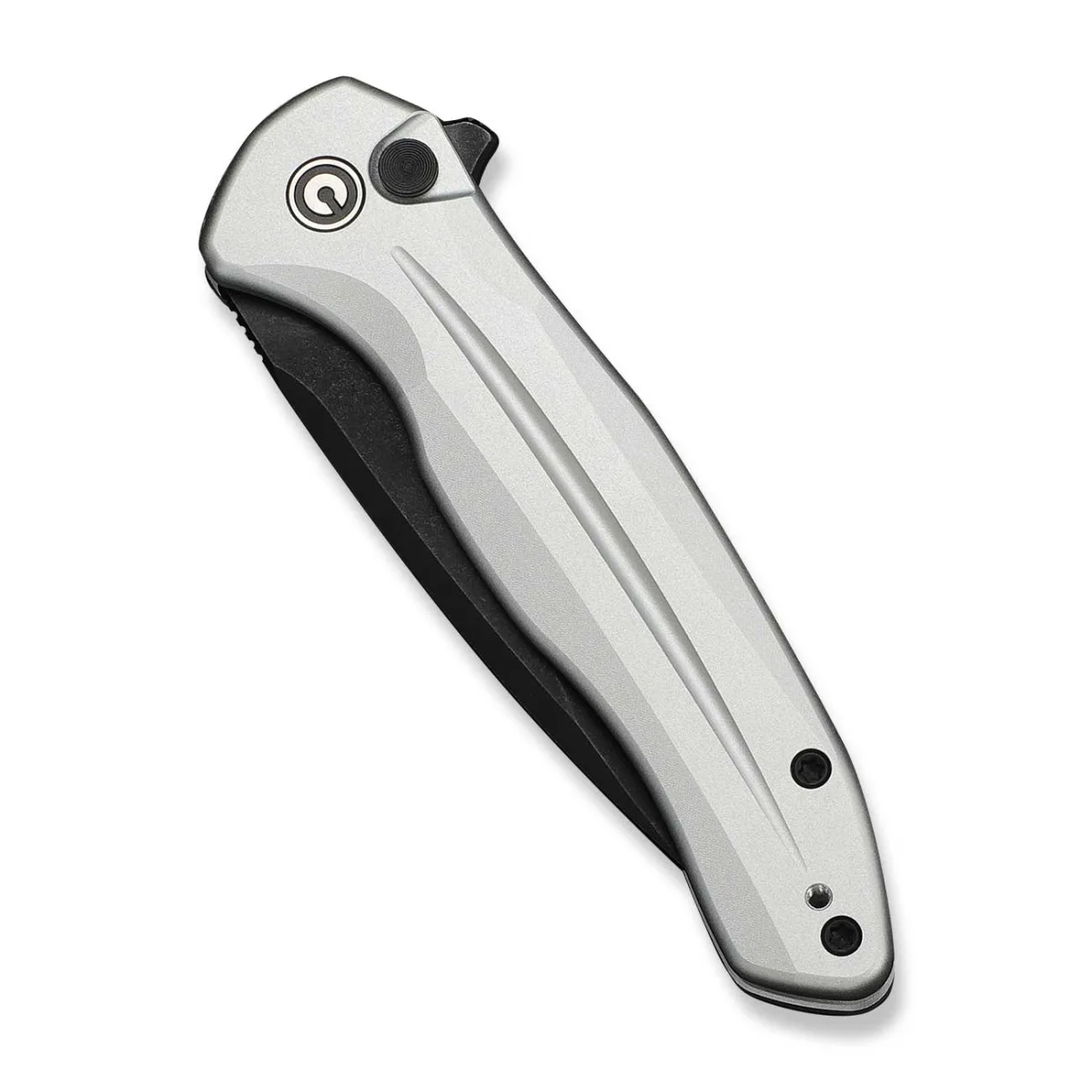 Nóż CIVIVI Button Lock Kitefin Silver Alu 14C28N — zdjęcie 4