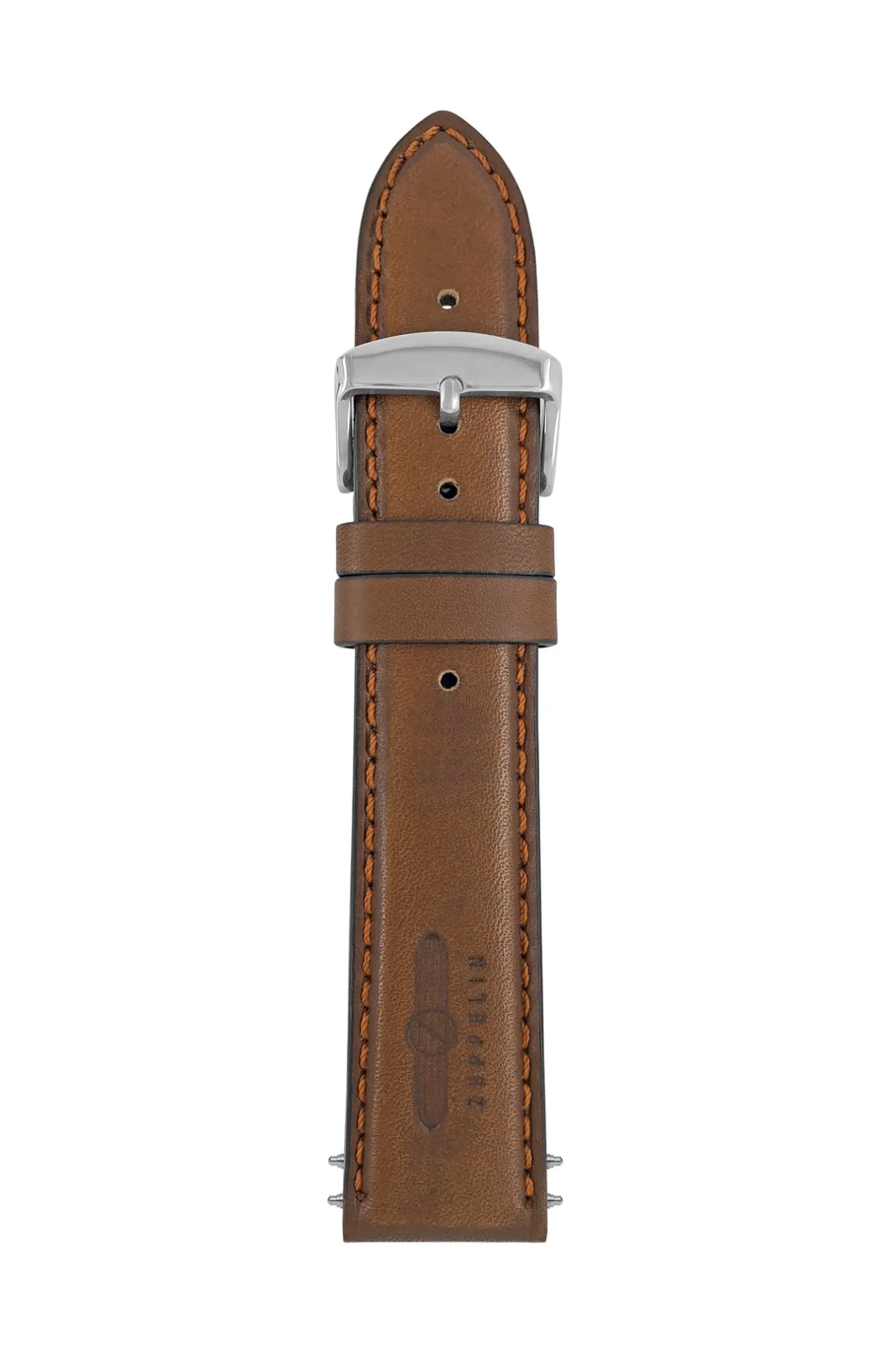 Pasek skórzany Zeppelin, brązowy 22 mm — zdjęcie 1