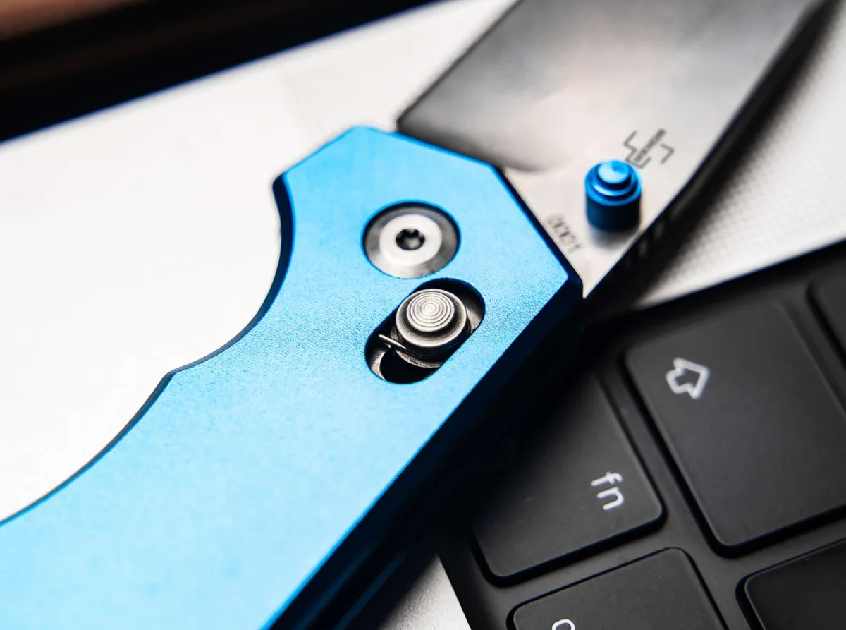 Nóż Böker Plus Rockstub Blue Elox 14C28N — zdjęcie 4