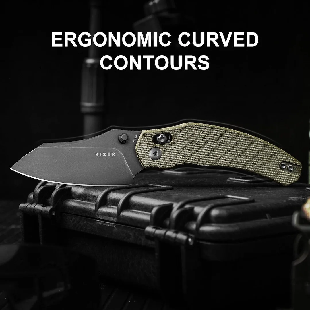 Nóż Kizer Bulldog Micarta Nitro-V — zdjęcie 16
