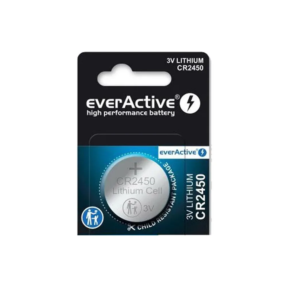 Bateria litowa everActive CR2450, 3V, 1 szt. — zdjęcie 1