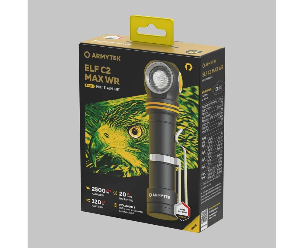 Latarka Armytek Elf C2 MAX WR USB-C PCB 2500 lm — zdjęcie 4