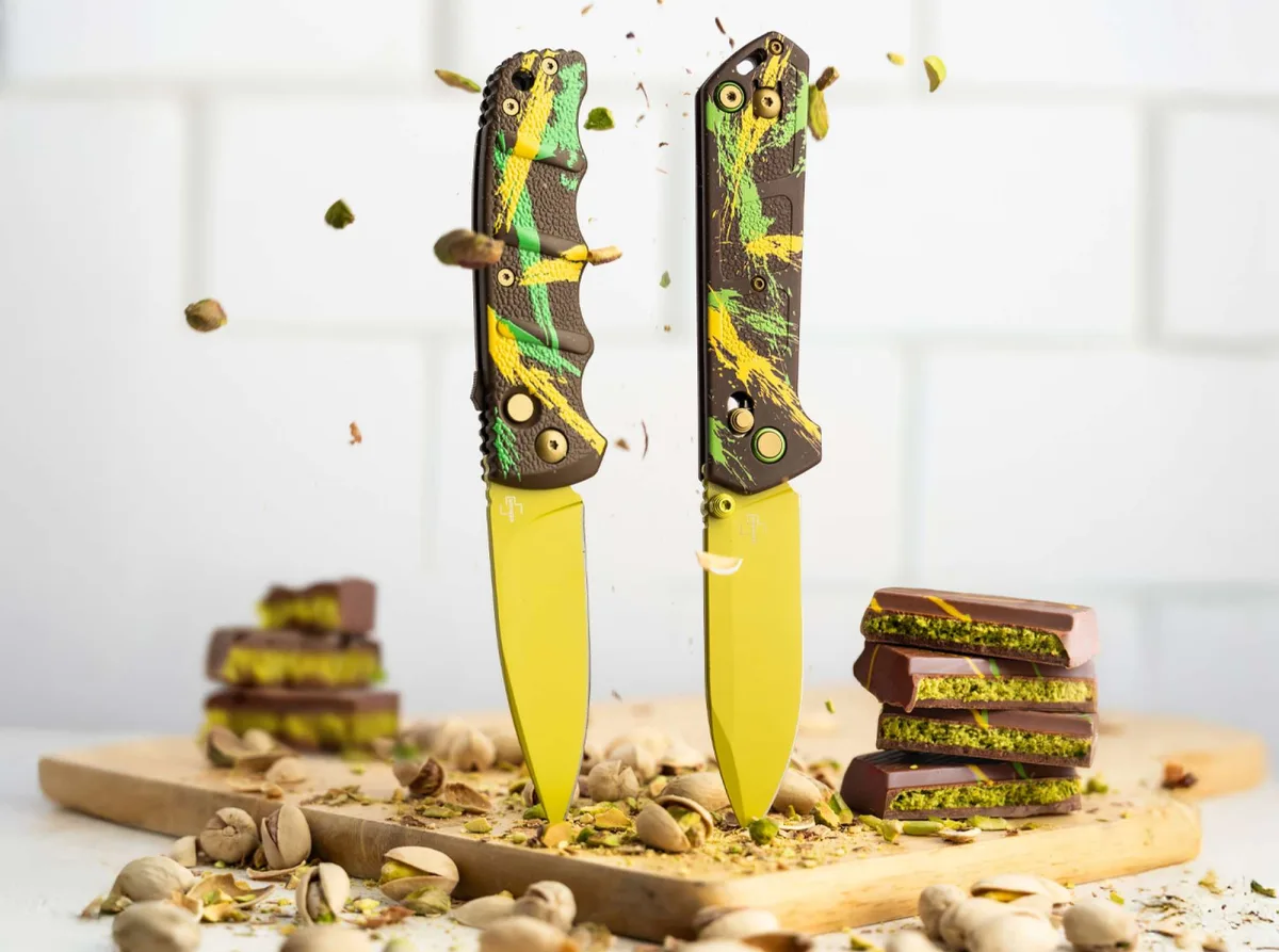 Nóż Böker Plus AKS 74 Dubai Chocolate Automatik D2 — zdjęcie 6
