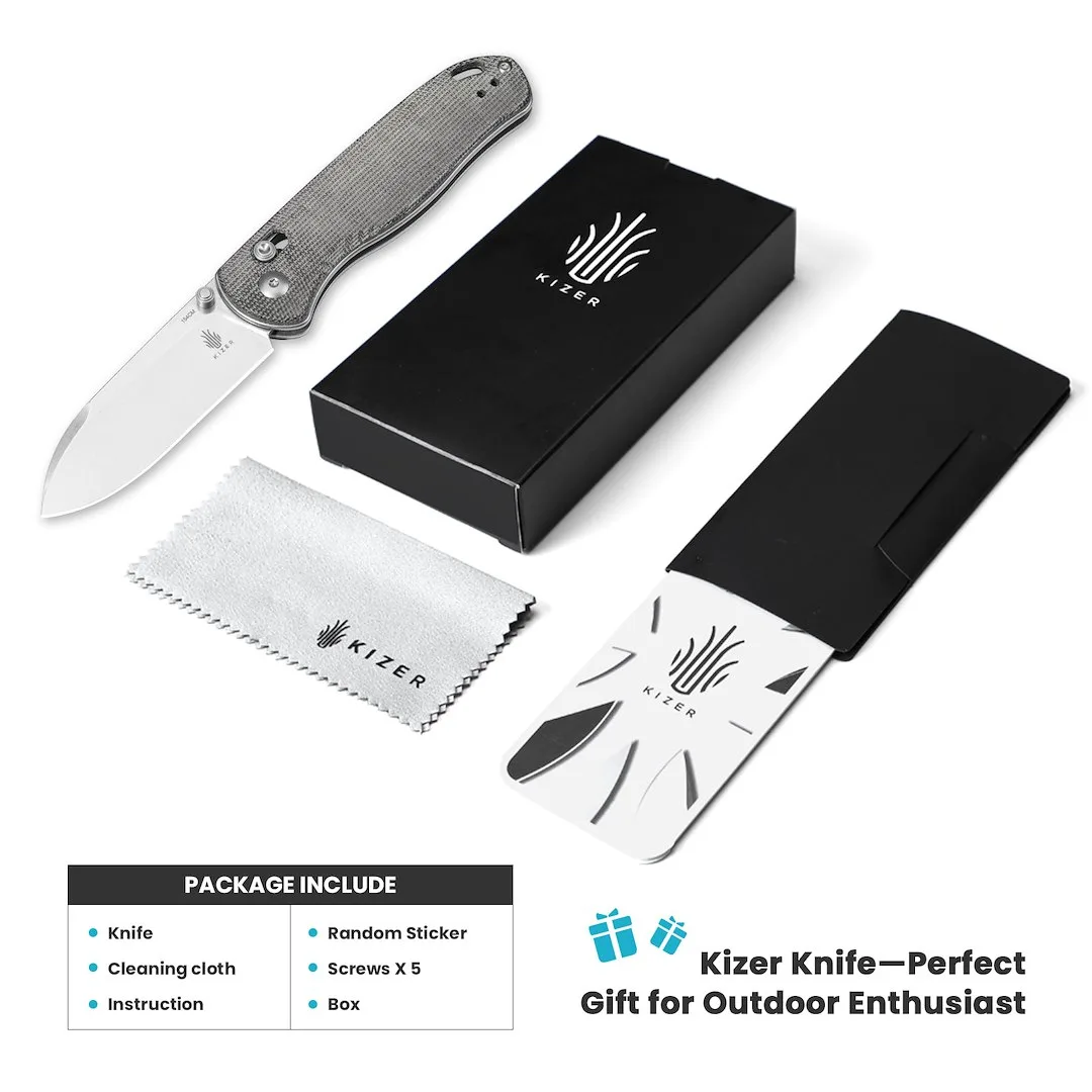Nóż Kizer Drop Bear Micarta 154CM — zdjęcie 9