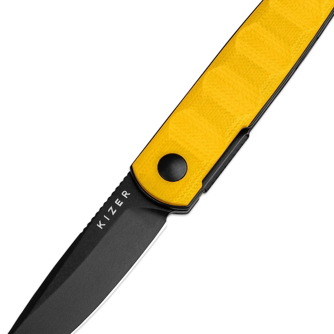 Nóż Kizer Bamboo G10 Yellow Nitro-V — zdjęcie 5