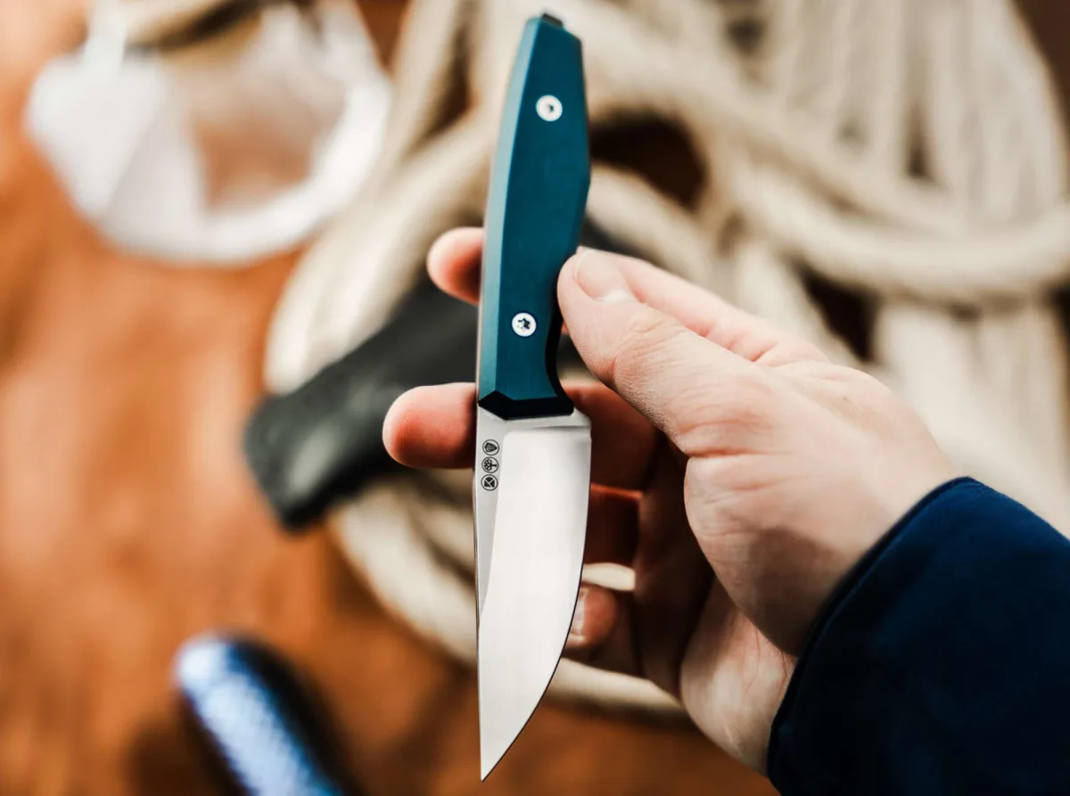 Nóż Böker Daily Knives AK1 Droppoint MagnaCut Blue — zdjęcie 6