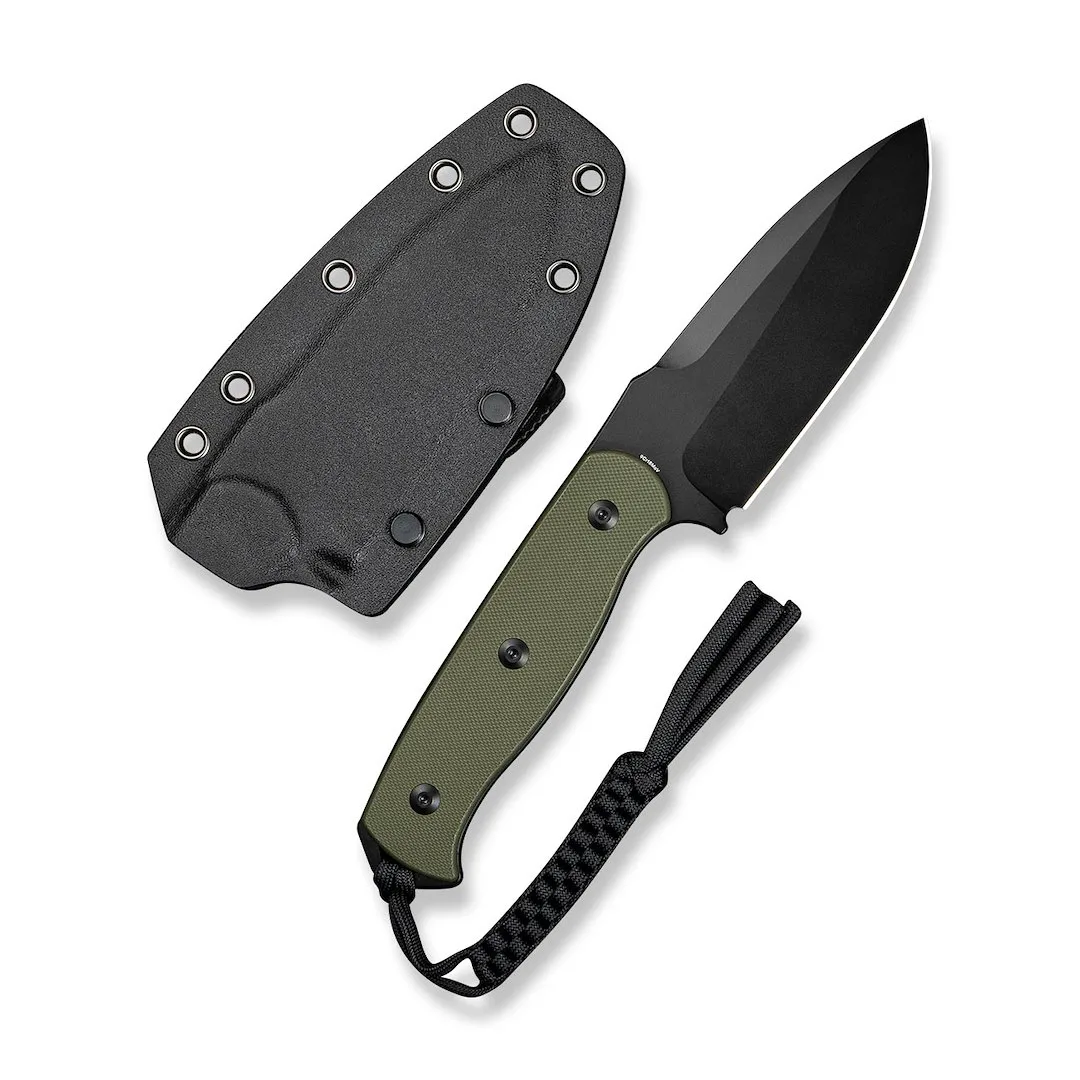 Nóż SENCUT Fixed Toxodon G10 OD Green Black Blade — zdjęcie 2