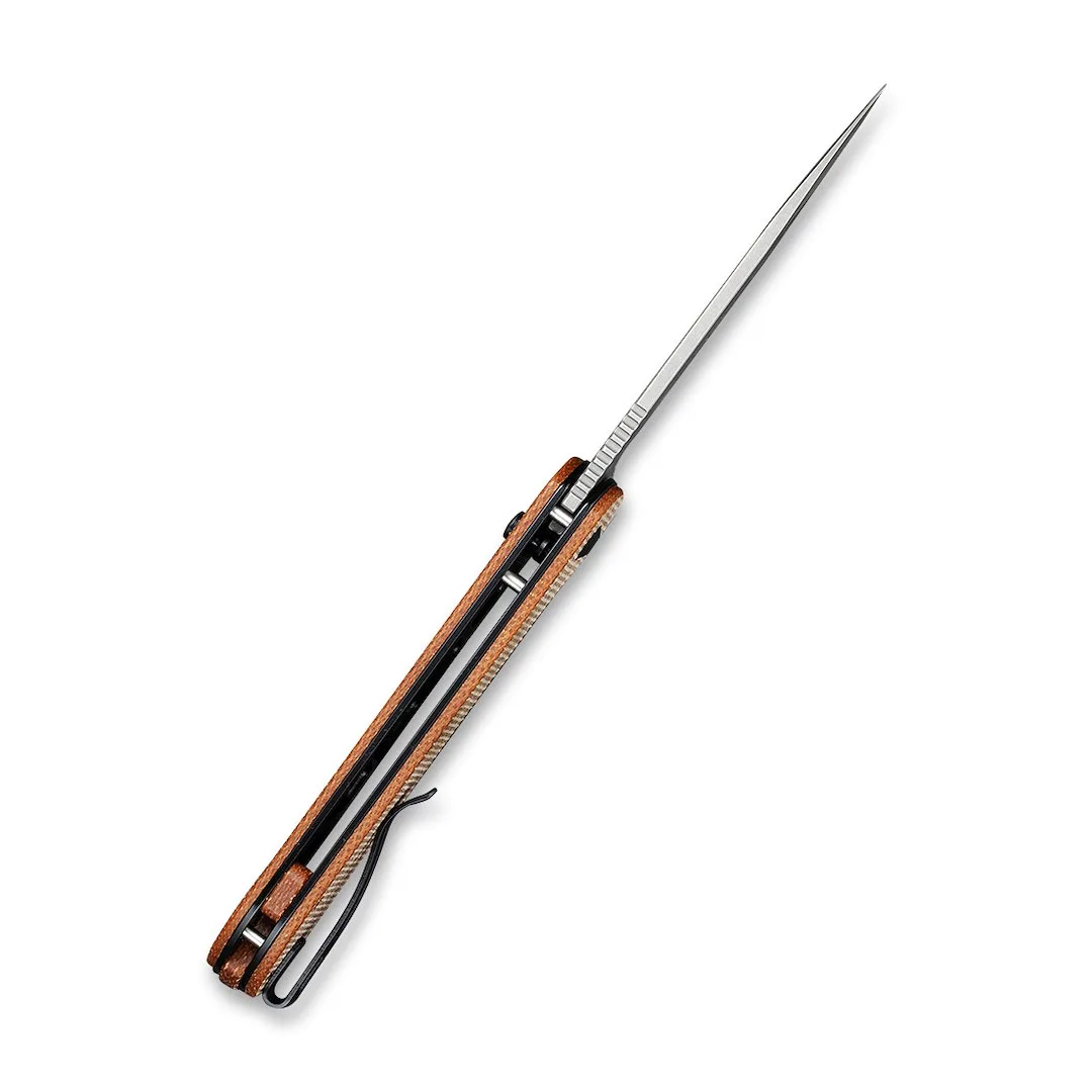 Nóż CIVIVI Button Lock Elementum Brown Micarta — zdjęcie 3