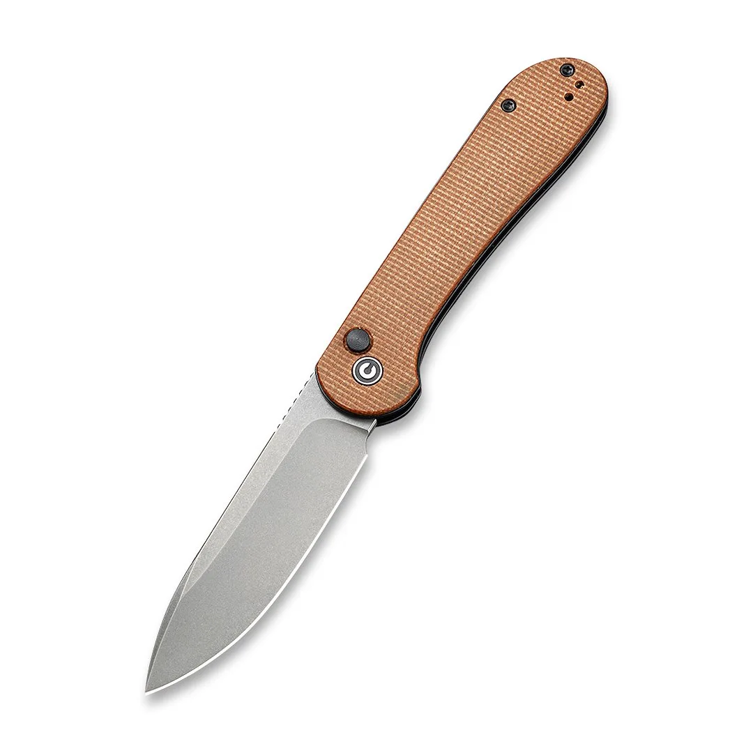 Nóż CIVIVI Button Lock Elementum Brown Micarta — zdjęcie 1