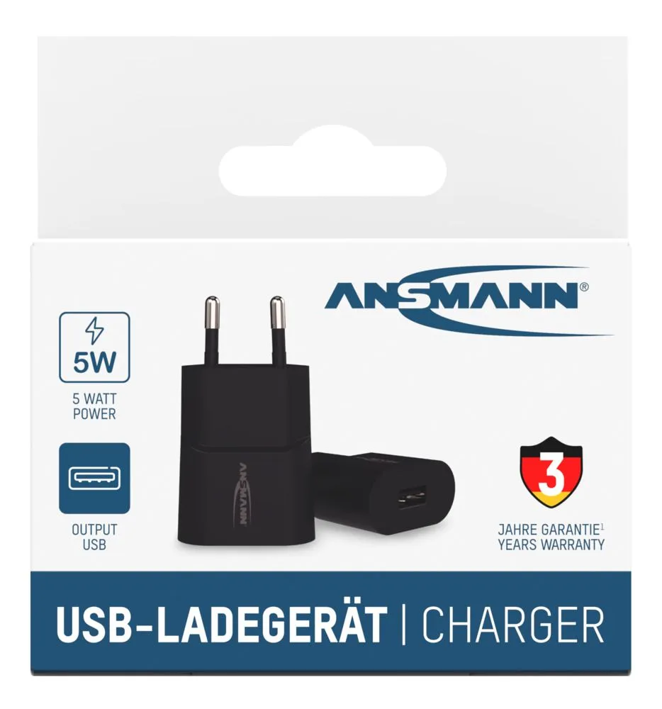 Ładowarka Ansmann HC105 czarna USB 5W, 1A — zdjęcie 8