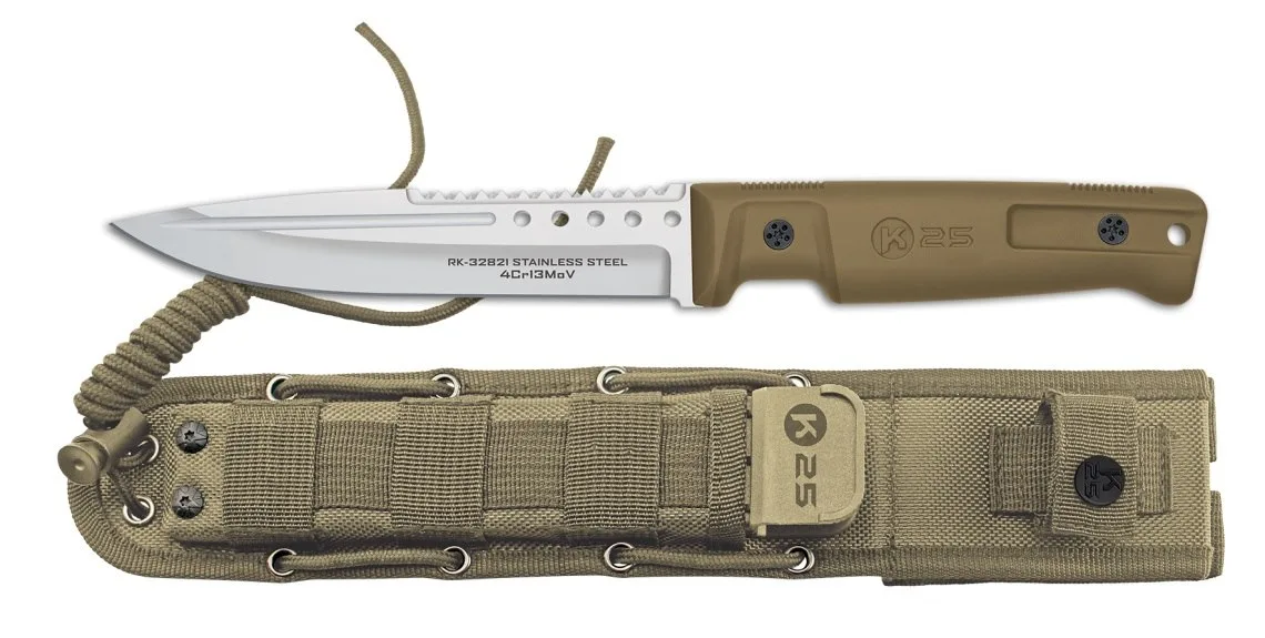 Nóż K25 32821 Tactical Tan Rubber TC