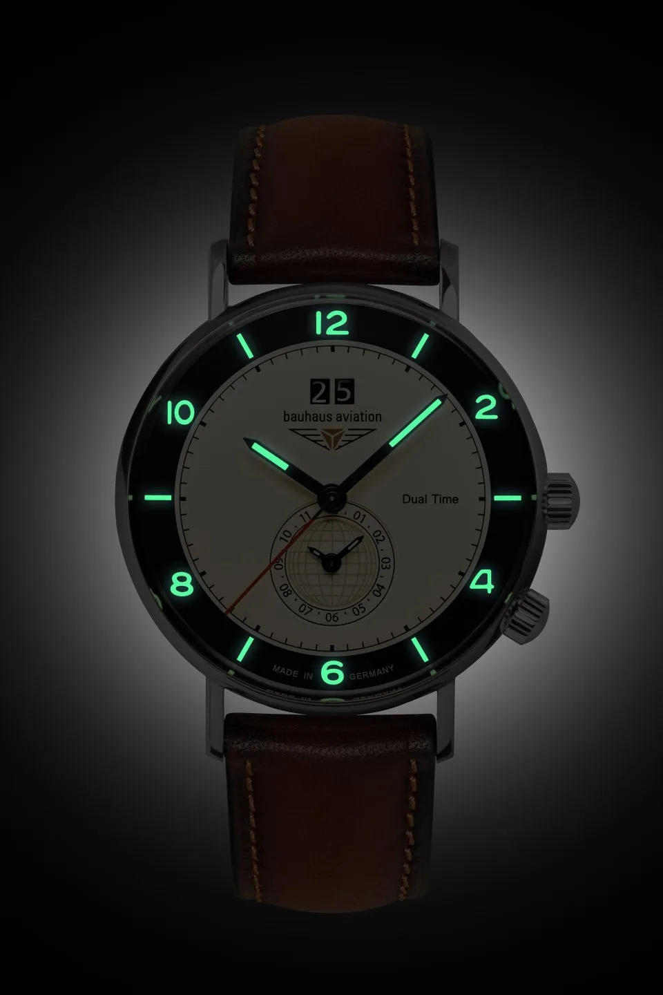Zegarek Bauhaus Aviation Vintage Pilot 24462, 41mm — zdjęcie 2