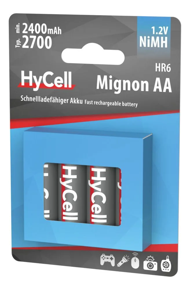 Akumulatory HyCell NiMH AA / HR6 typ 2700, 4 szt — zdjęcie 4