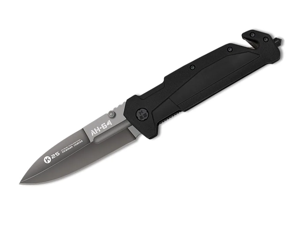 Nóż Taktyczny K25 AH-64 18871 Rubber Black — zdjęcie 1