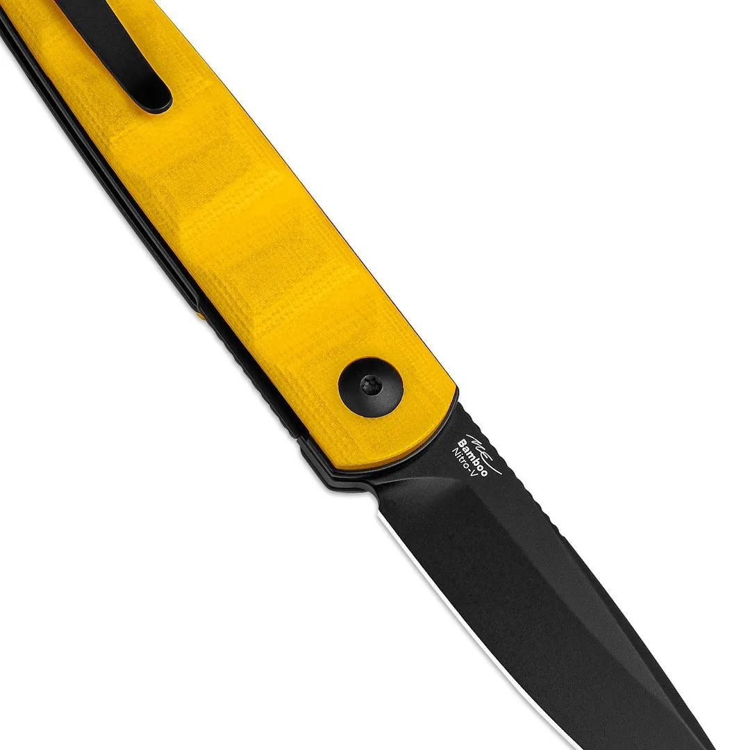 Nóż Kizer Bamboo G10 Yellow Nitro-V — zdjęcie 6