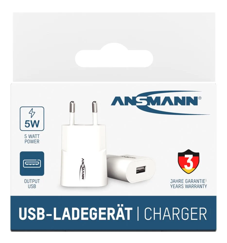 Ładowarka Ansmann HC105 biała USB 5W, 1A — zdjęcie 8