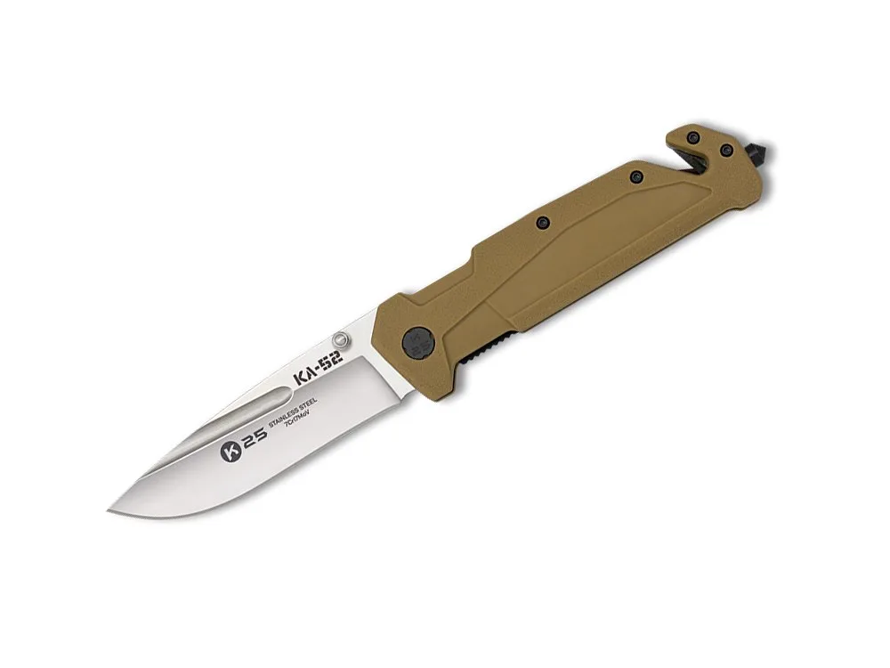 Nóż Taktyczny K25 KA-52 18870 Rubber Coyote — zdjęcie 1