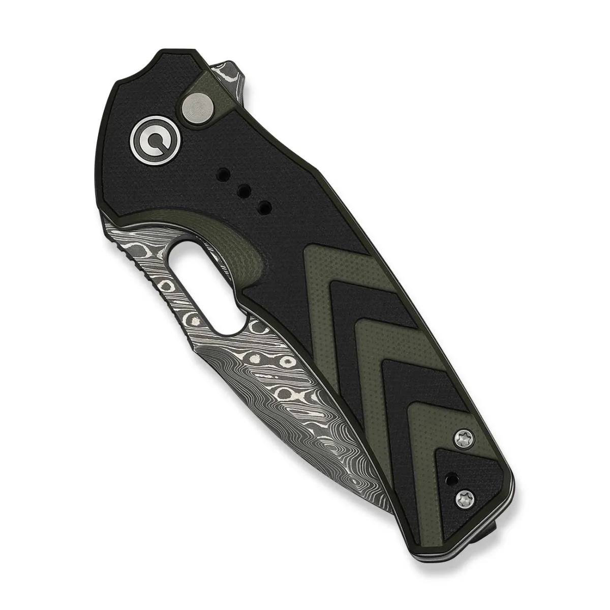 Nóż CIVIVI Vexron Damast G10 Milled Black & Green — zdjęcie 4