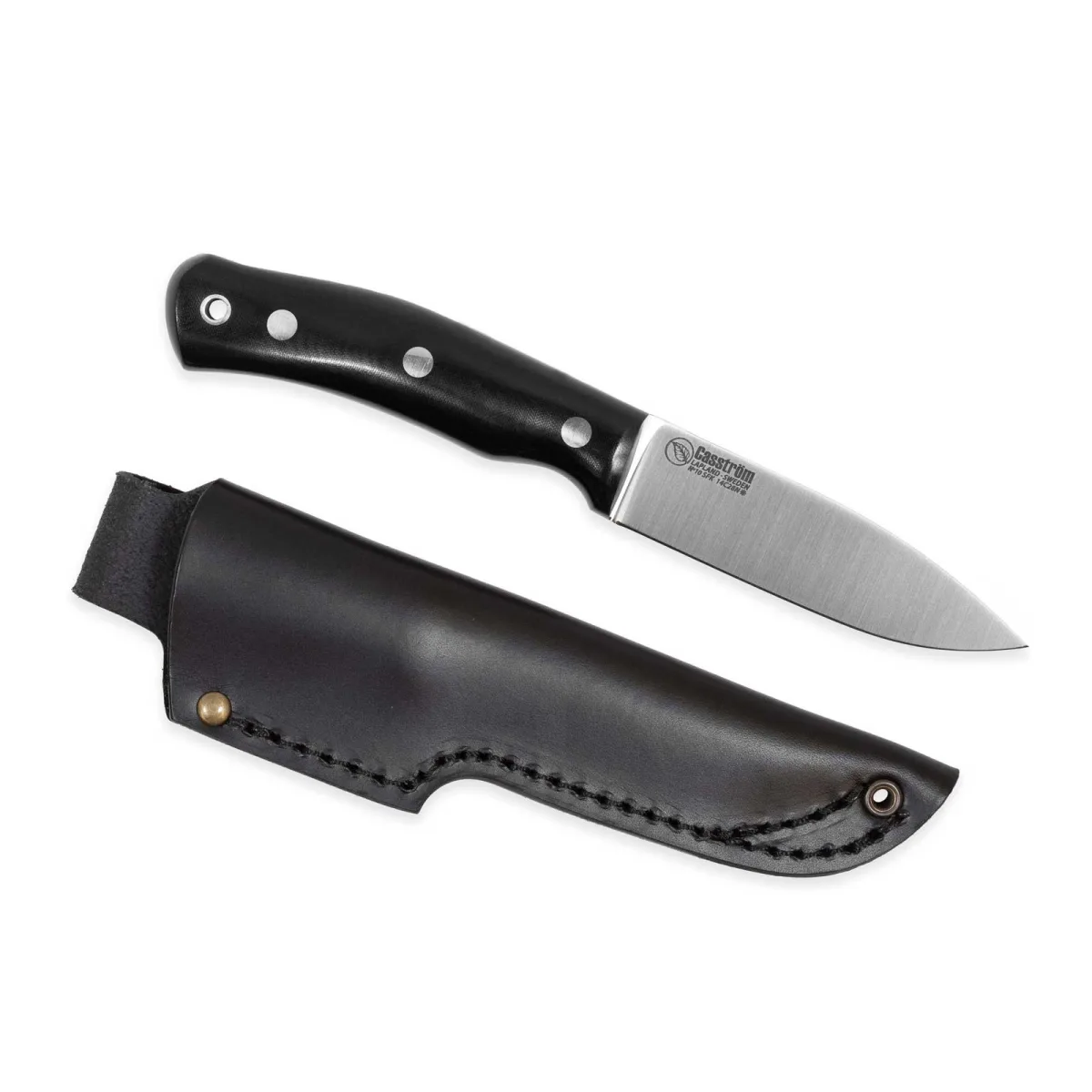Nóż Casström No.10 SFK Black Micarta 14C28N — zdjęcie 1