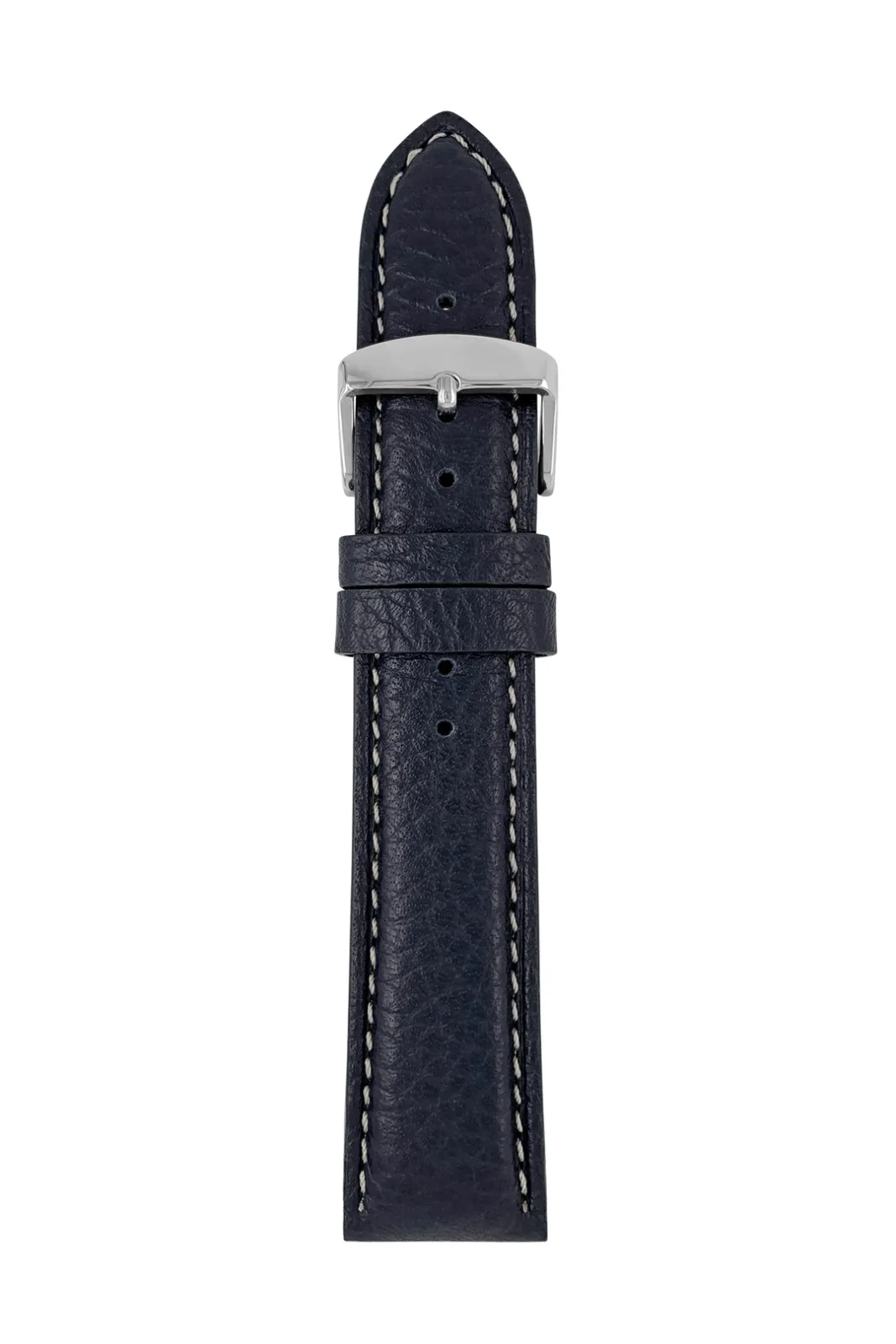 Pasek skórzany Zeppelin granatowy, 22 mm — zdjęcie 1