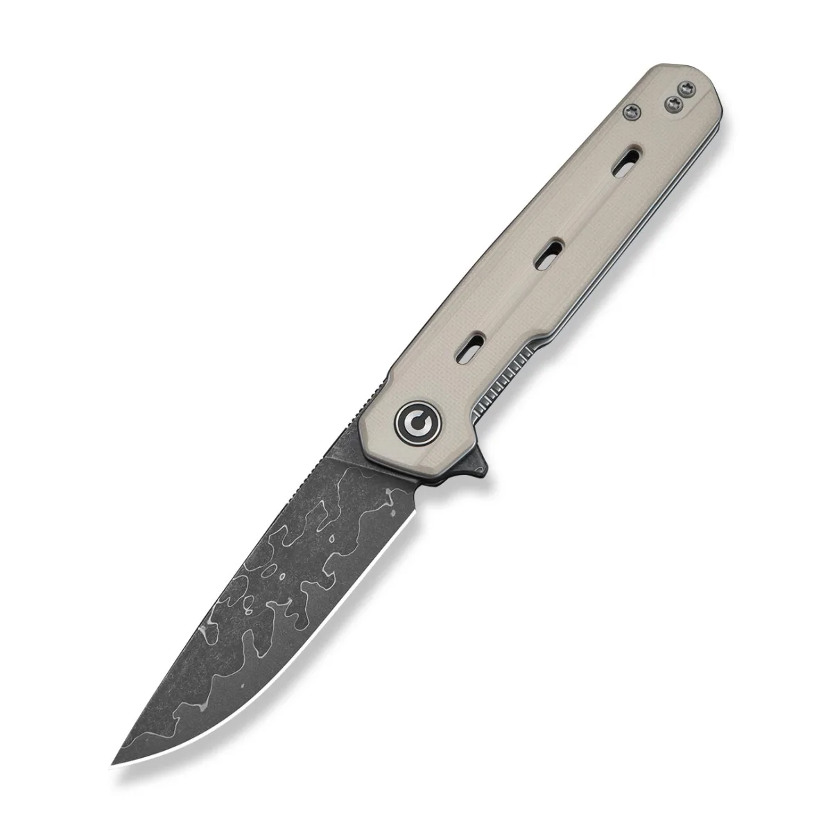 Nóż CIVIVI Navo Damascus Ivory G10 by Ostap Hel — zdjęcie 1