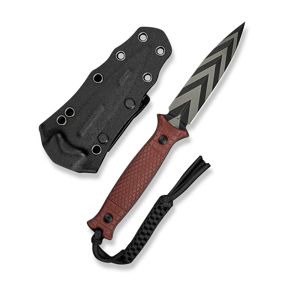 Nóż CIVIVI Fixed Perfrico 14C28N Burgundy G10 — zdjęcie 2