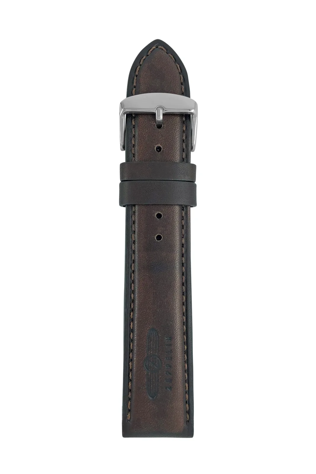 Pasek skórzany Zeppelin brązowy, 22 mm — zdjęcie 1