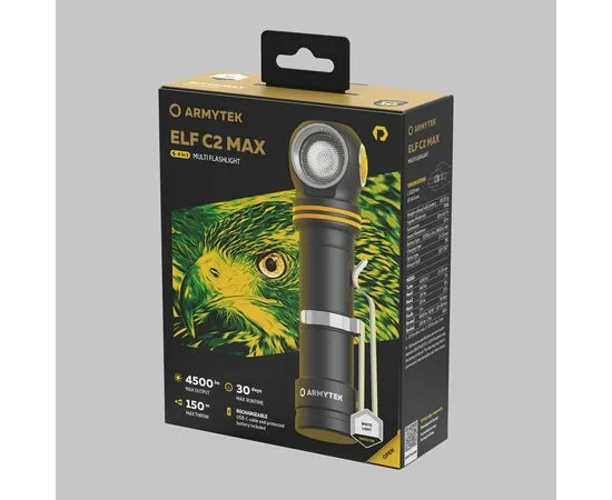 Latarka Armytek Elf C2 MAX USB-C White PCB 4500lm — zdjęcie 4