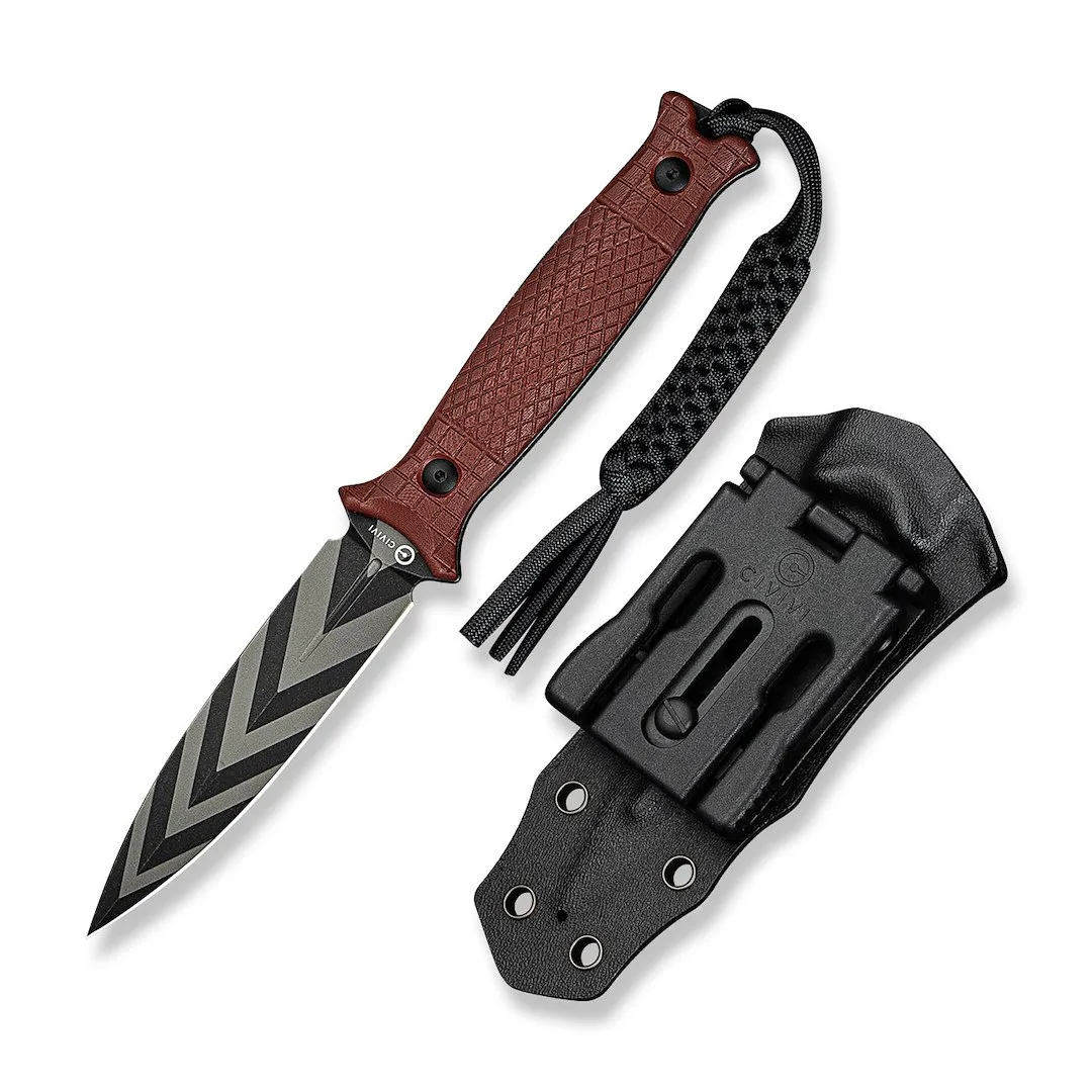 Nóż CIVIVI Fixed Perfrico 14C28N Burgundy G10 — zdjęcie 1