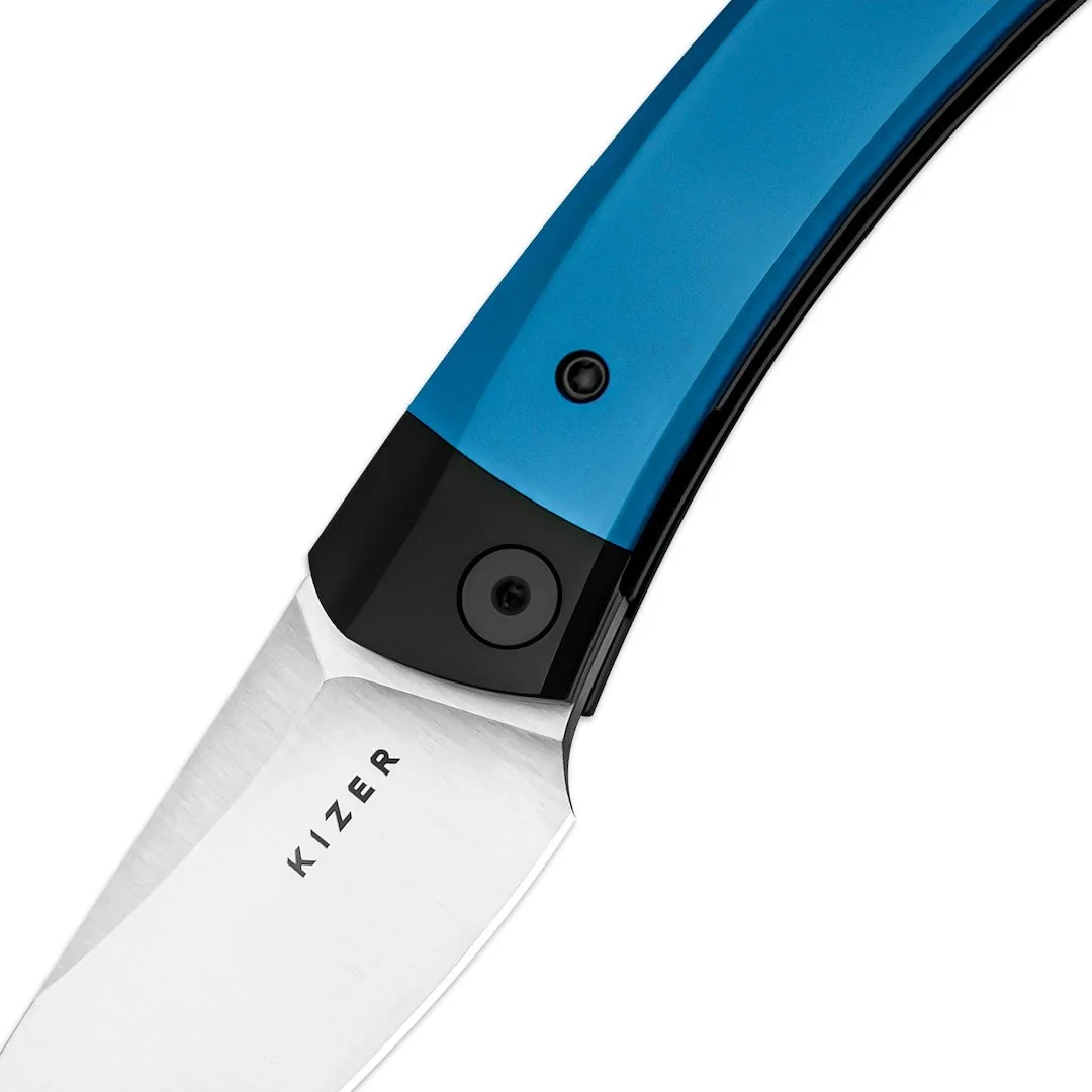 Nóż Kizer Mini Momo Blue Aluminum 154CM — zdjęcie 5