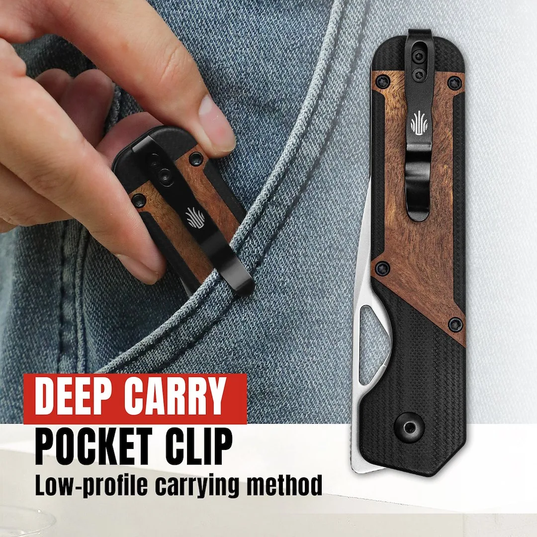 Nóż Kizer Militaw G10+Mkuruti 154CM — zdjęcie 14