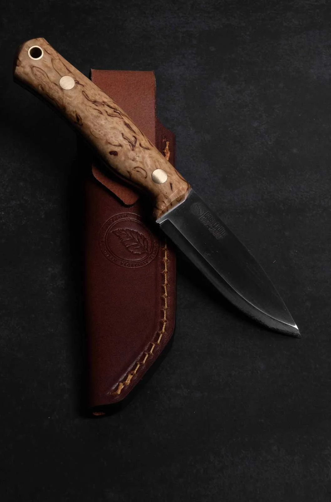 Nóż Casström No.8 SFK Curly Birch 14C28N — zdjęcie 12
