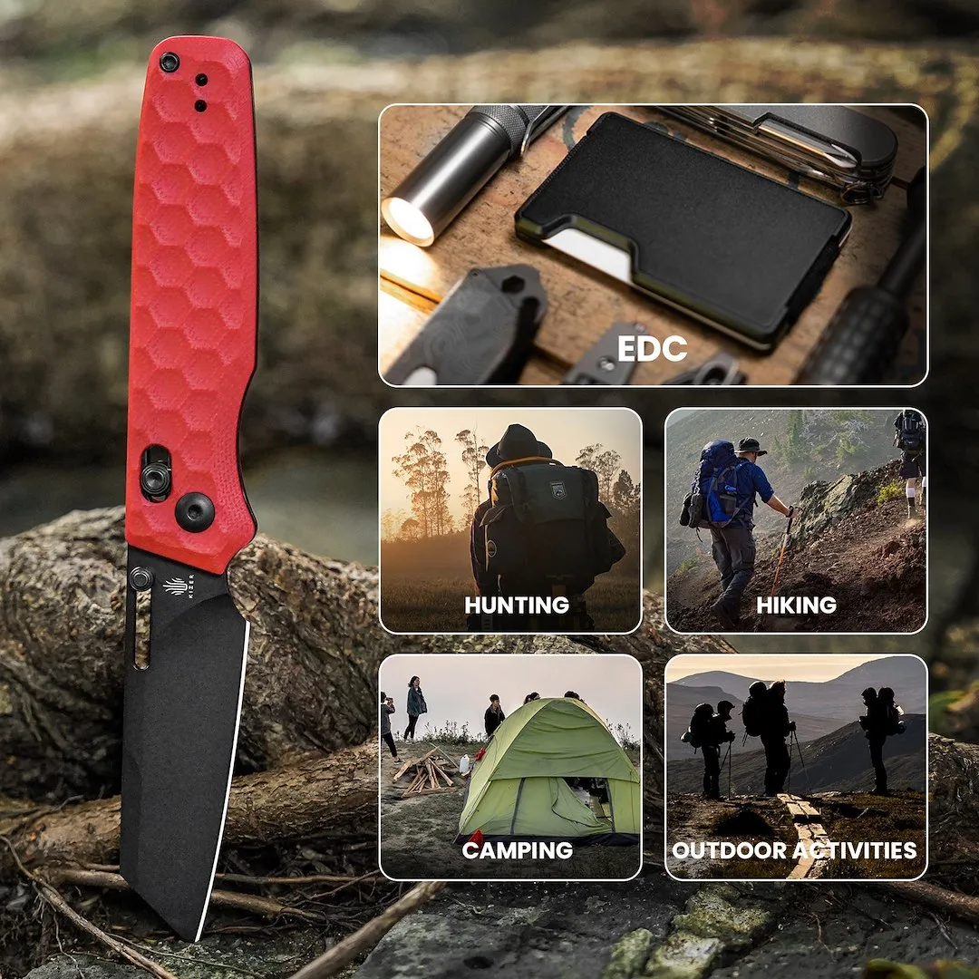 Nóż Kizer Task Red G10 Nitro-V — zdjęcie 13