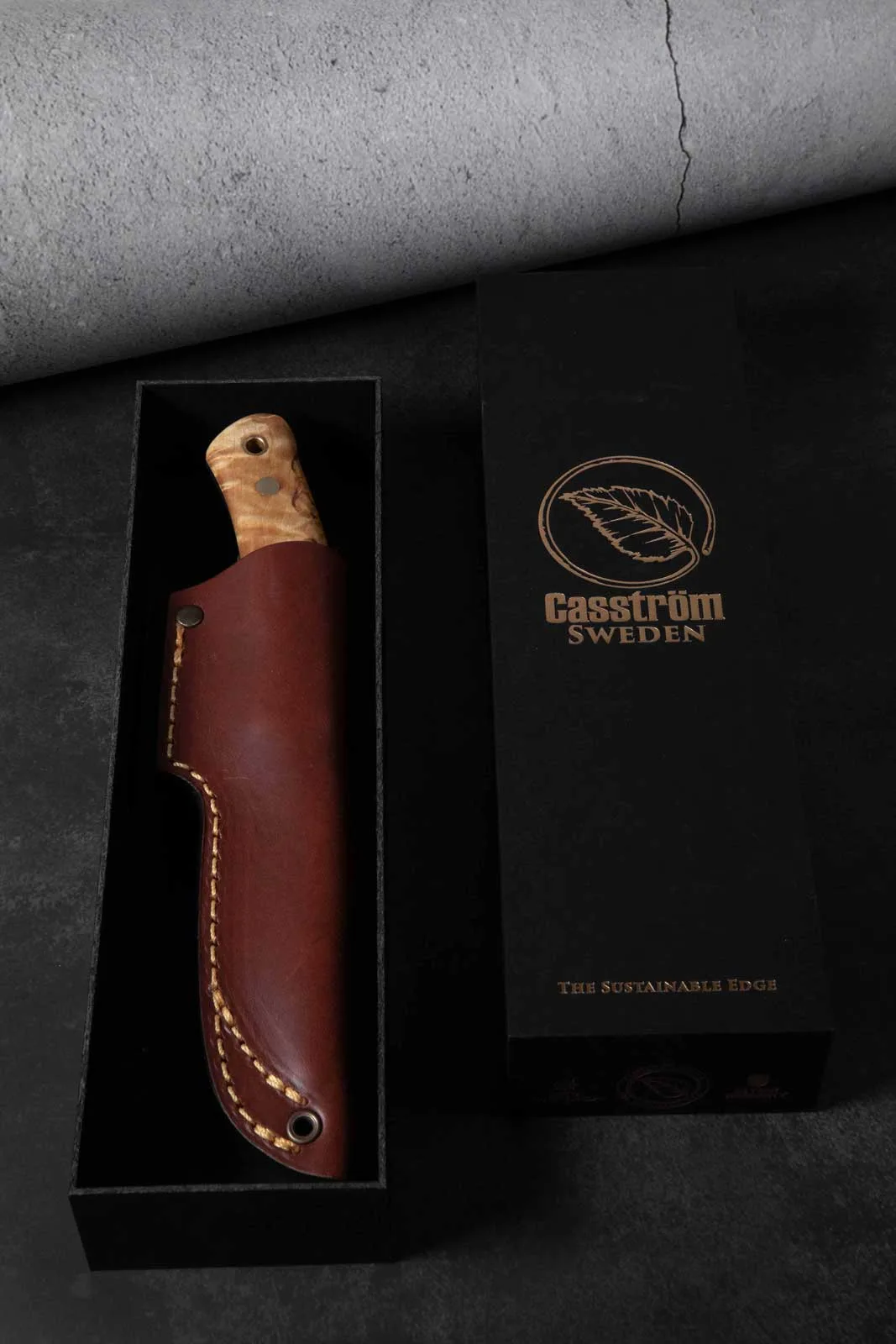 Nóż Casström No.10 SFK Curly Birch Sleipner — zdjęcie 7