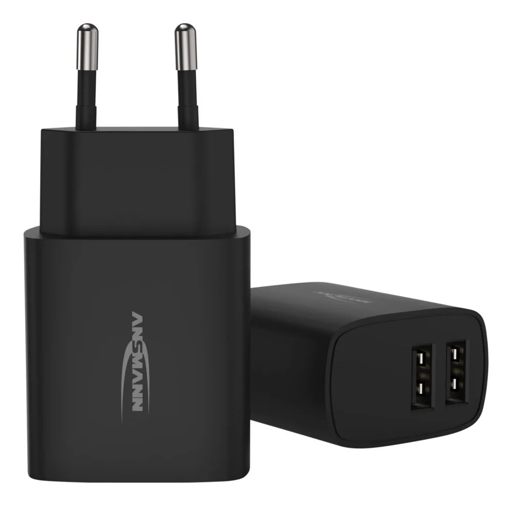 Ładowarka Ansmann HC212 czarna 2x USB 12W, 2.4A — zdjęcie 1