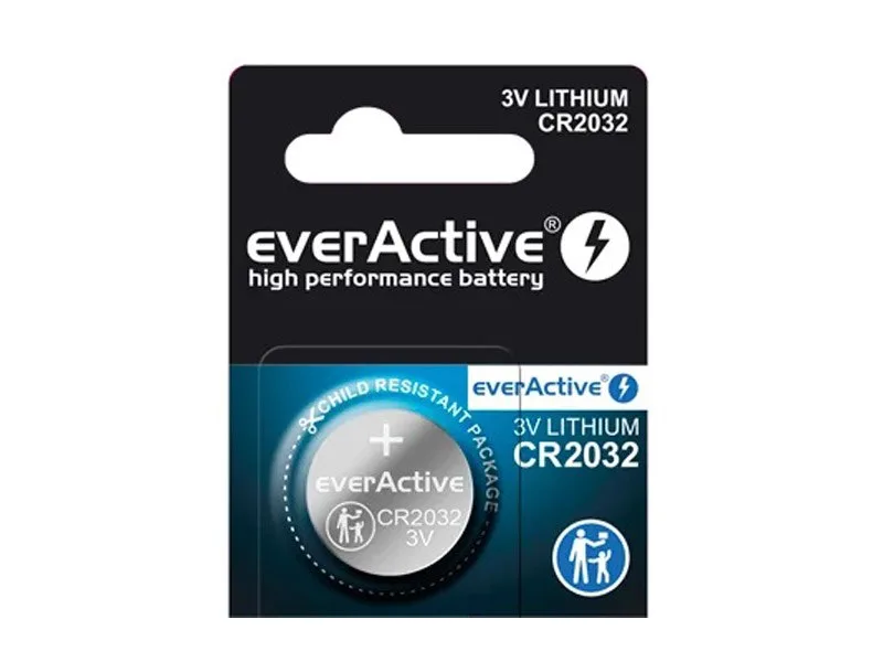 Bateria litowa mini everActive CR2032, 3V, 1 szt. — zdjęcie 1