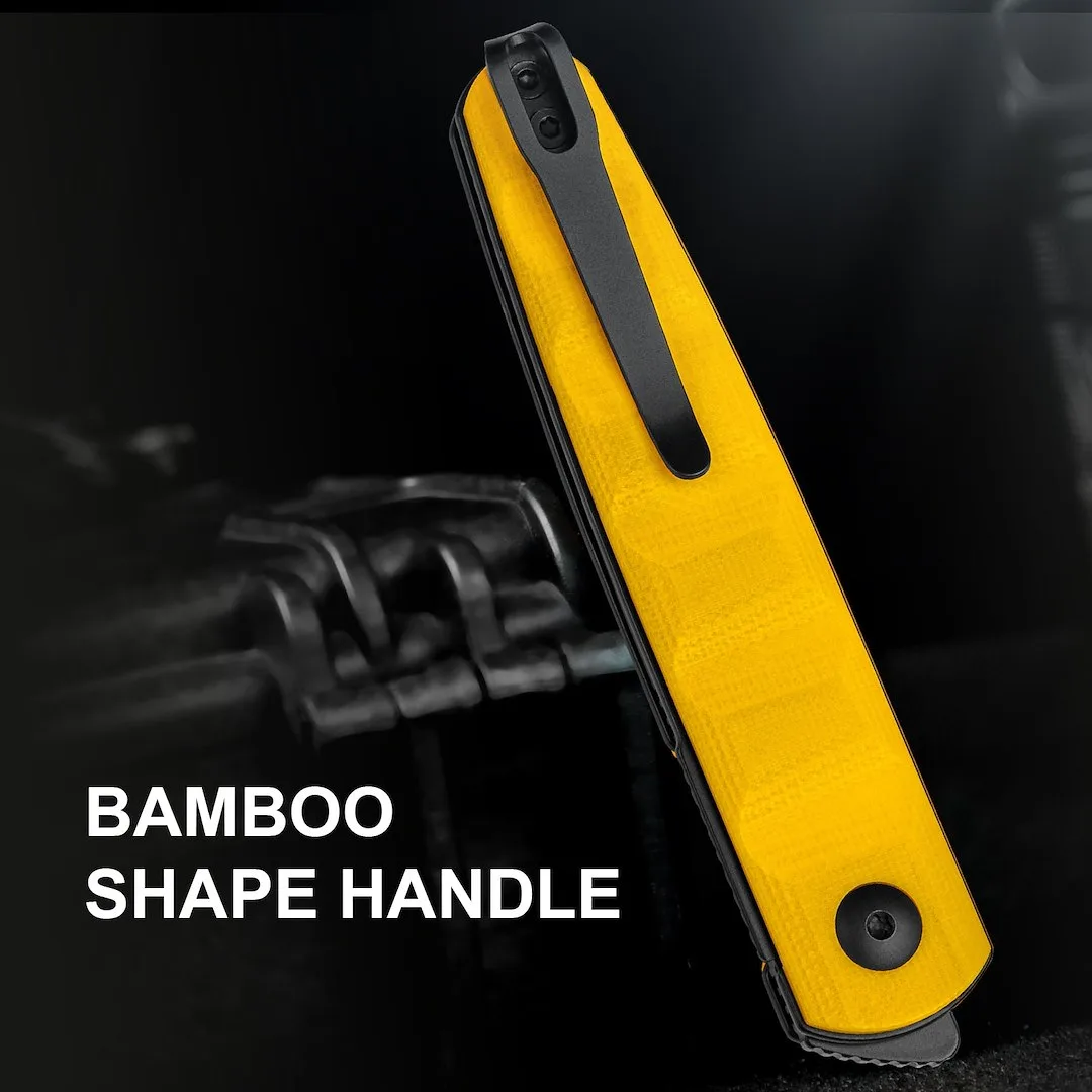 Nóż Kizer Bamboo G10 Yellow Nitro-V — zdjęcie 12