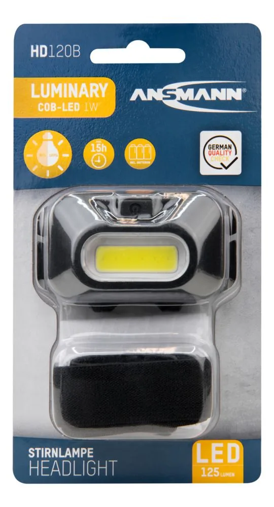 Latarka czołowa LED Ansmann HD120B, 125 lm, 3xAAA — zdjęcie 5