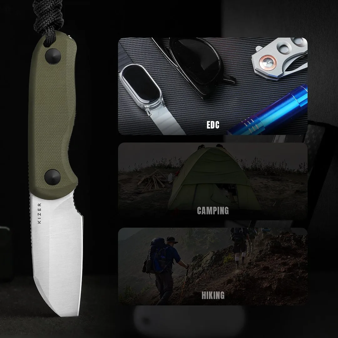 Nóż Kizer Fixed Drop Bear G10 AEB-L — zdjęcie 16