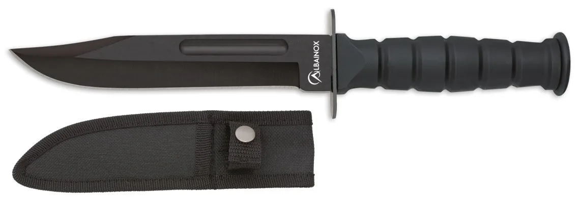 Nóż Albainox 32837 Tactical Black ABS 10,8 cm