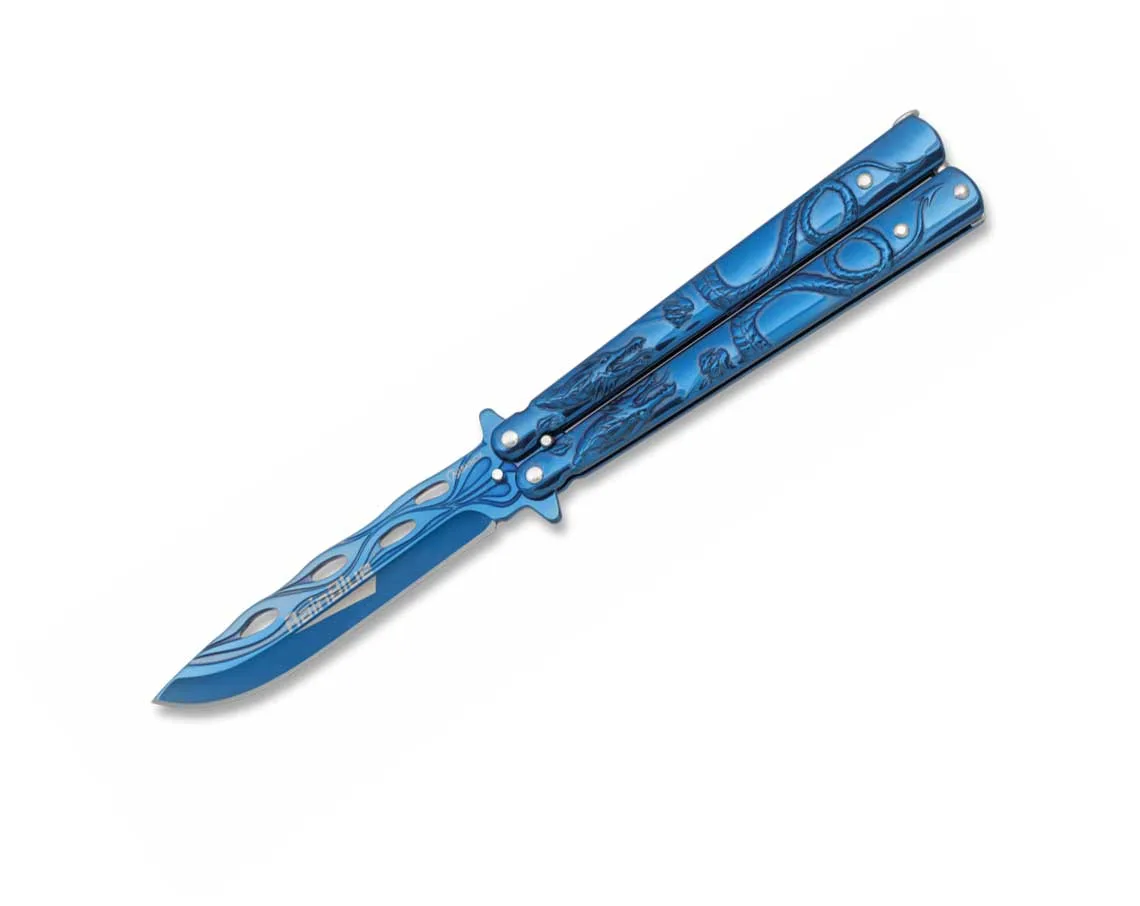 Nóż Albainox 02185 Rainblue Balisong