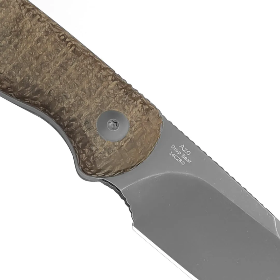 Nóż Kizer Drop Bear Fix Burlap Micarta 14C28N — zdjęcie 7